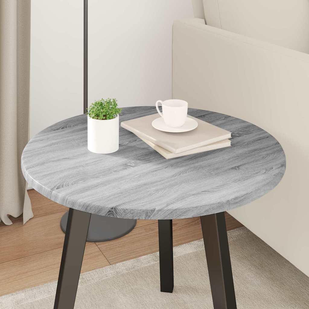 vidaXL Tischplatte Grau Sonoma 50 x 50 x 1,5 cm Holzwerkstoff