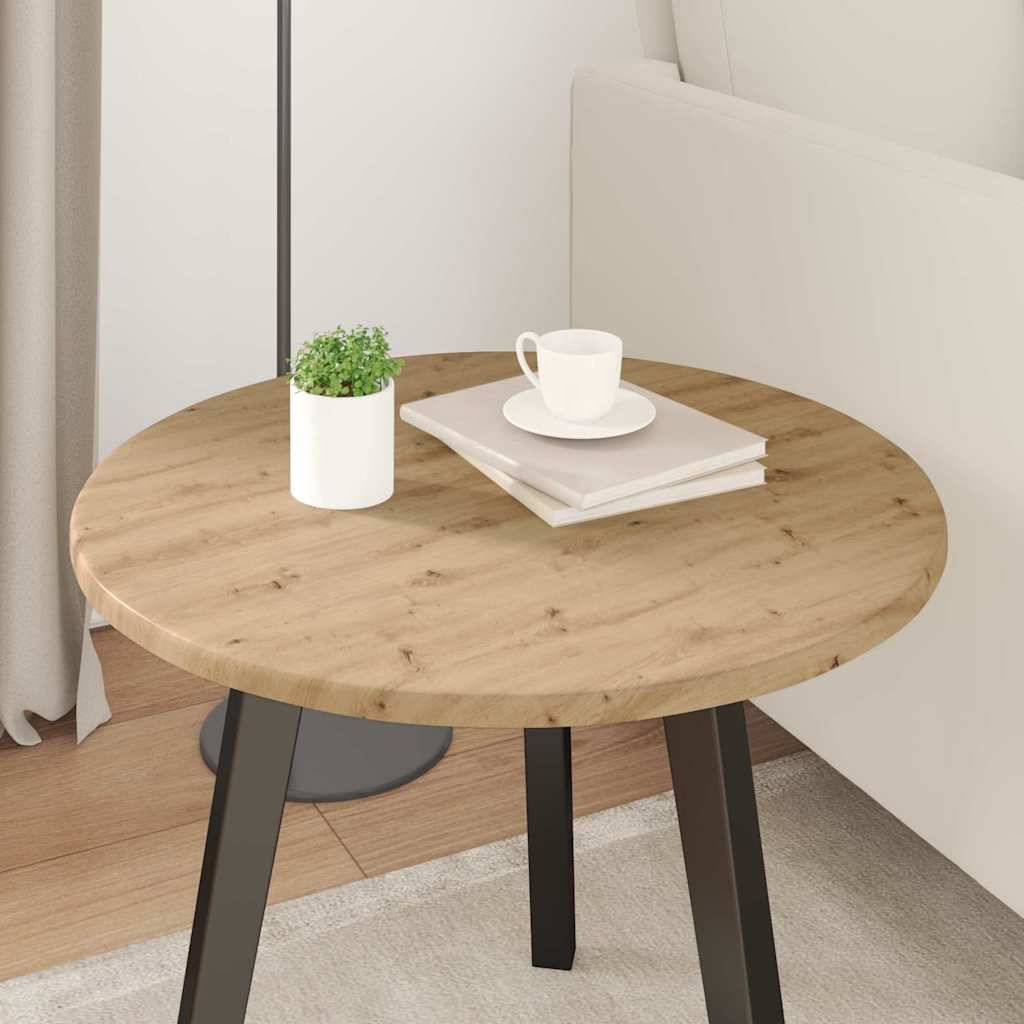 vidaXL Tischplatte Artisan-Eiche 50 x 50 x 1,5 cm Holzwerkstoff