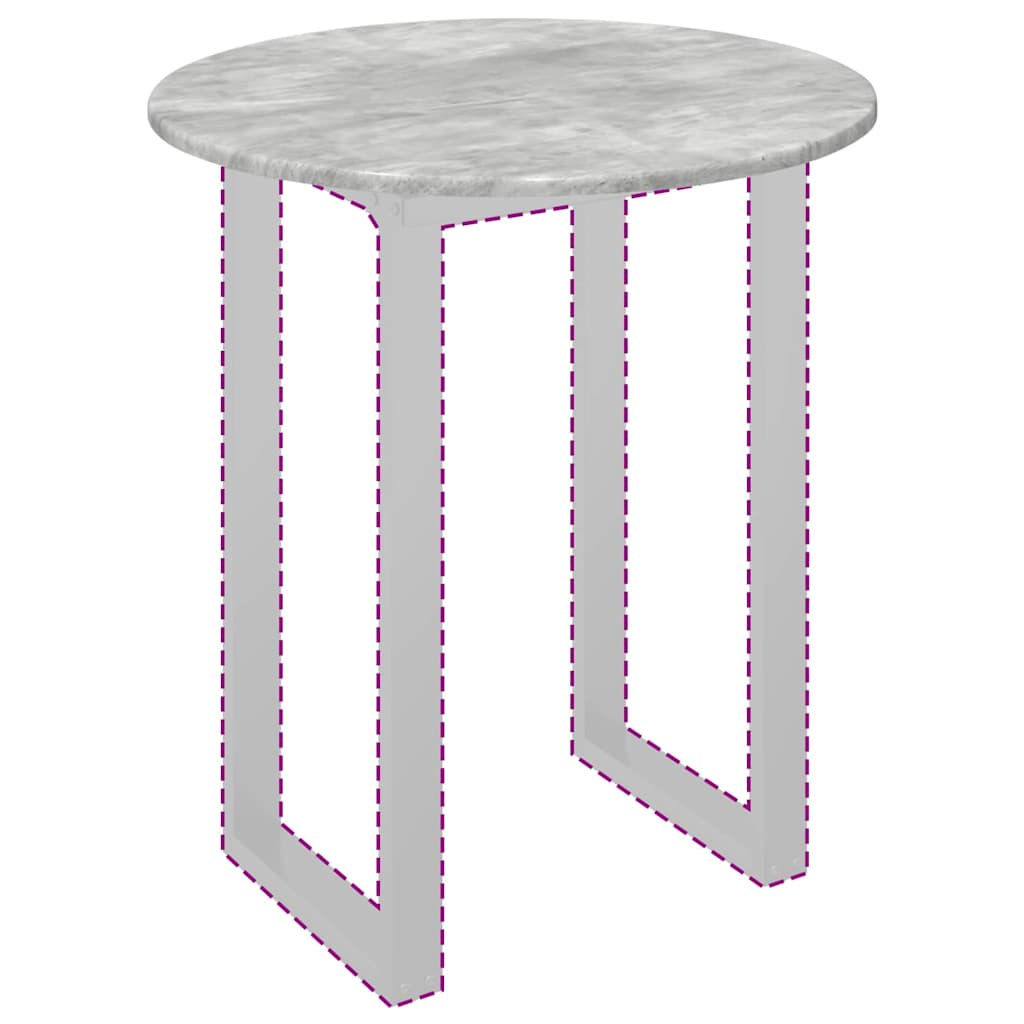 vidaXL Tischplatte Betongrau 60 x 60 x 1,5 cm Holzwerkstoff