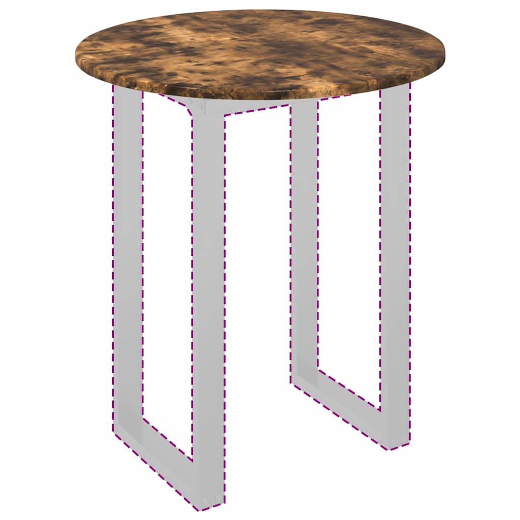 vidaXL Tischplatte Räuchereiche 60 x 60 x 1,5 cm Holzwerkstoff