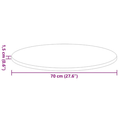 vidaXL Tischplatte Betongrau 70 x 70 x 1,5 cm Holzwerkstoff