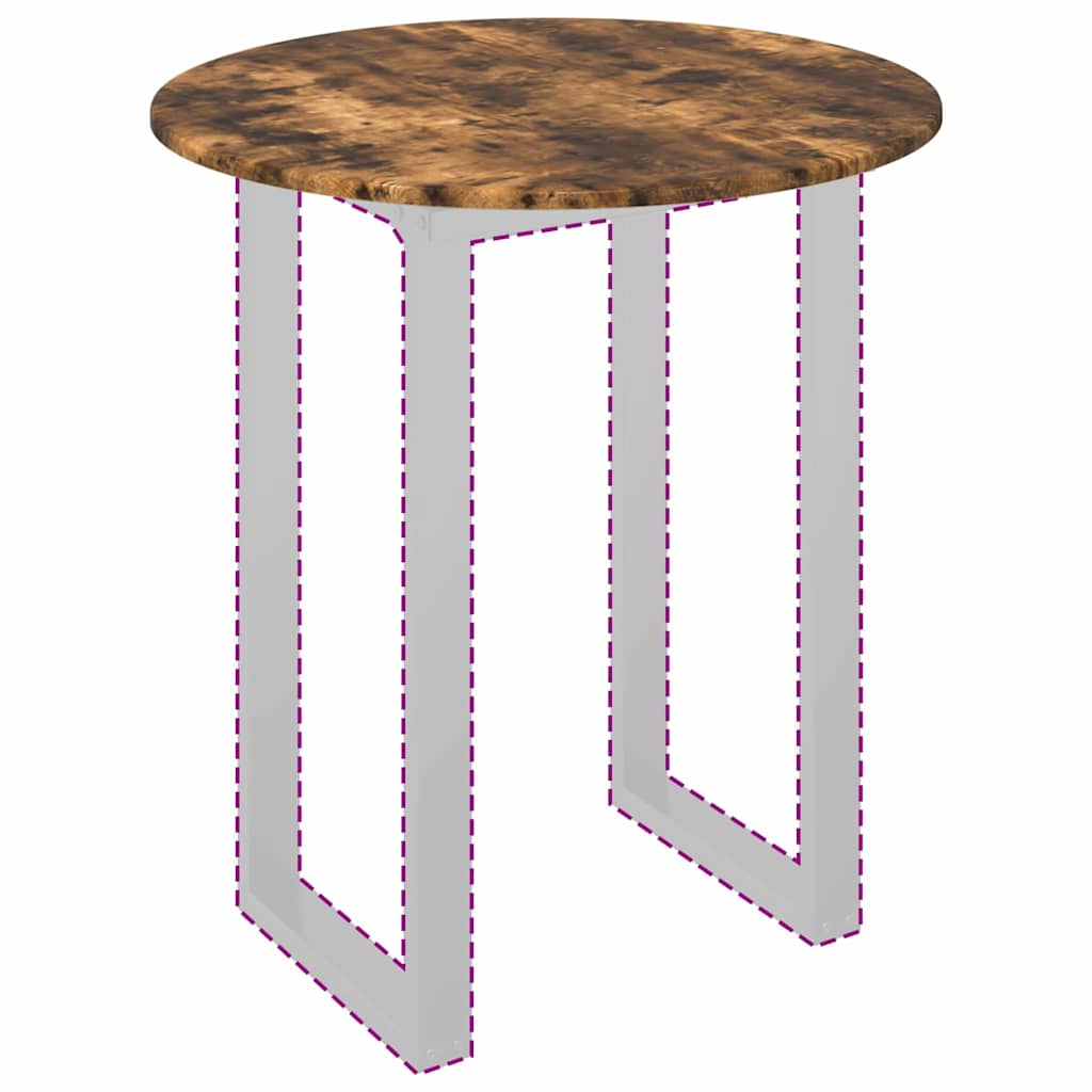 vidaXL Tischplatte Räuchereiche 70 x 70 x 1,5 cm Holzwerkstoff