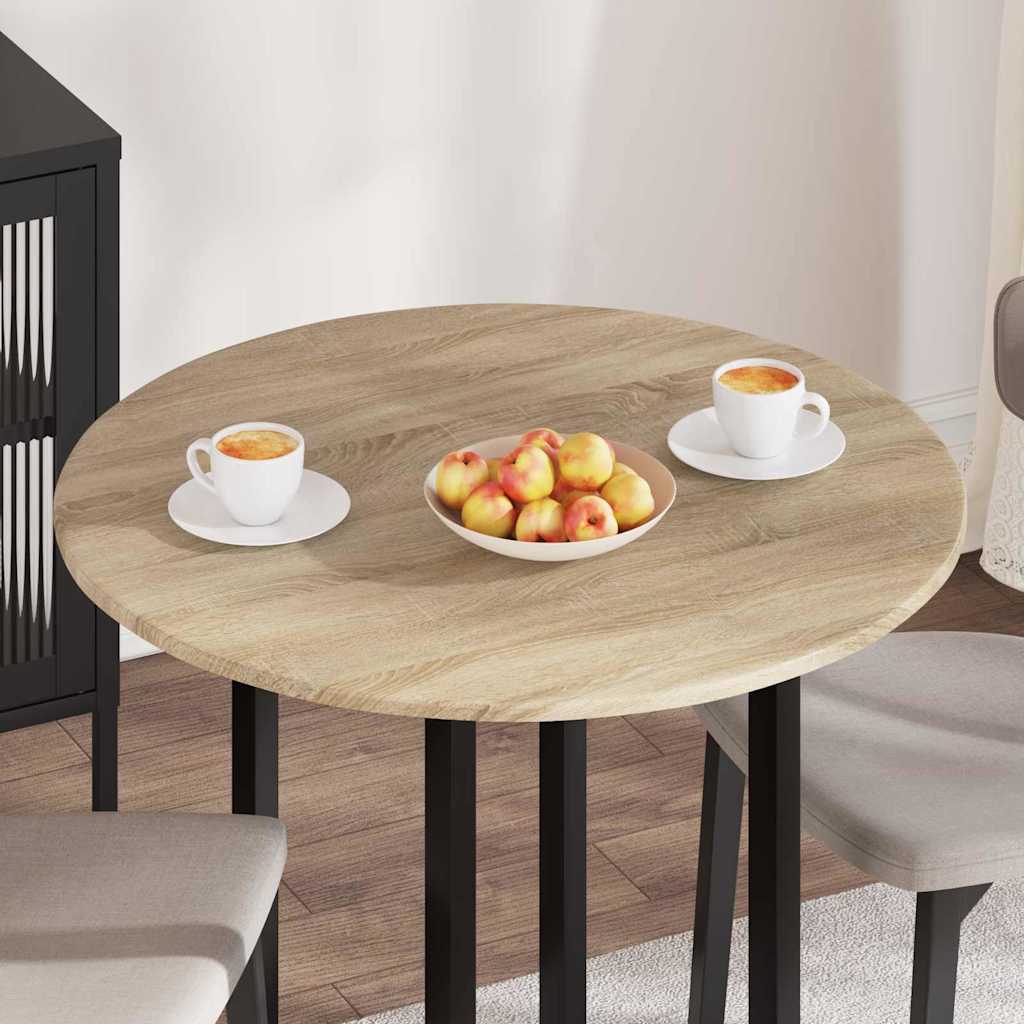 vidaXL Tischplatte Sonoma-Eiche 80 x 80 x 1,5 cm Holzwerkstoff