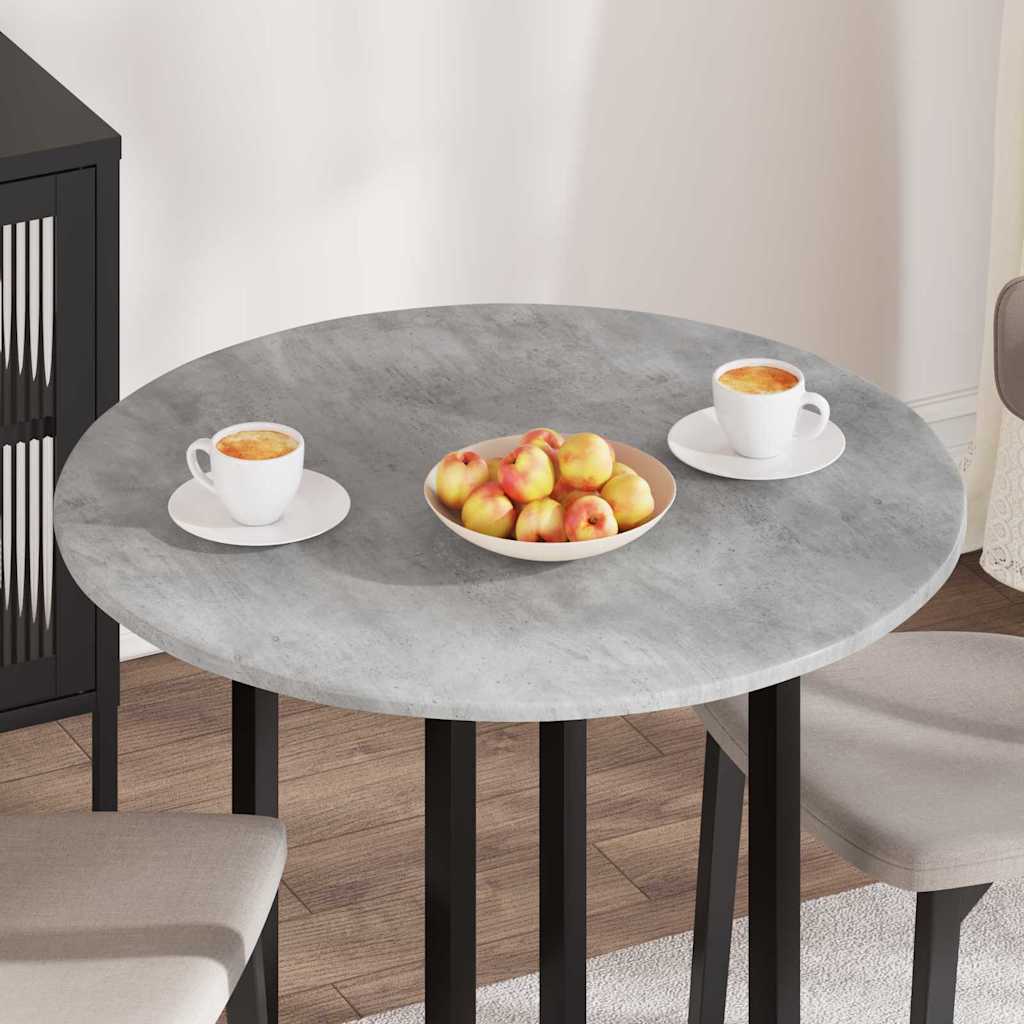 vidaXL Tischplatte Betongrau 80 x 80 x 1,5 cm Holzwerkstoff