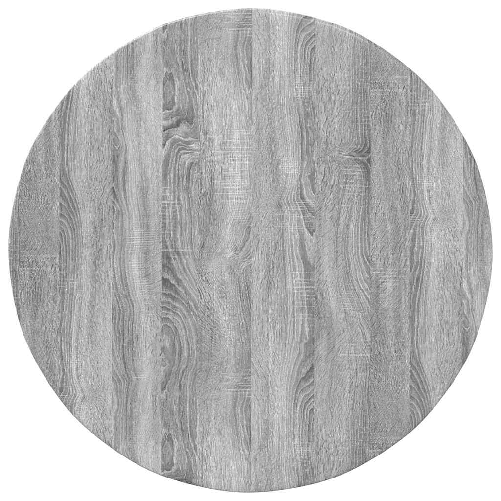 vidaXL Tischplatte Grau Sonoma 80 x 80 x 1,5 cm Holzwerkstoff
