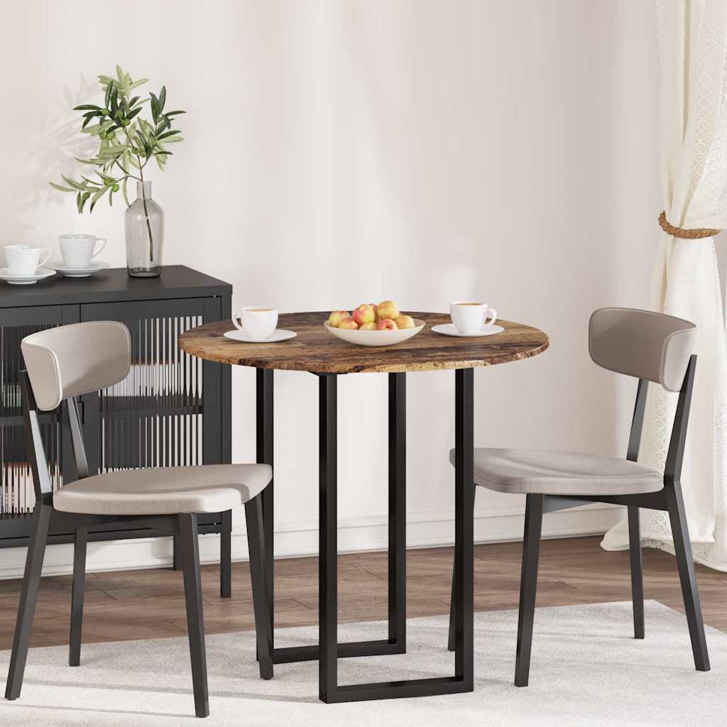 vidaXL Tischplatte Altholz 80 x 80 x 1,5 cm Holzwerkstoff
