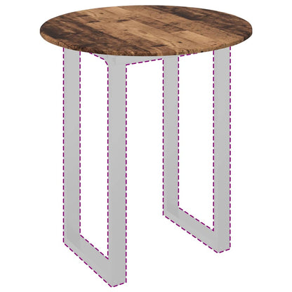 vidaXL Tischplatte Altholz 80 x 80 x 1,5 cm Holzwerkstoff