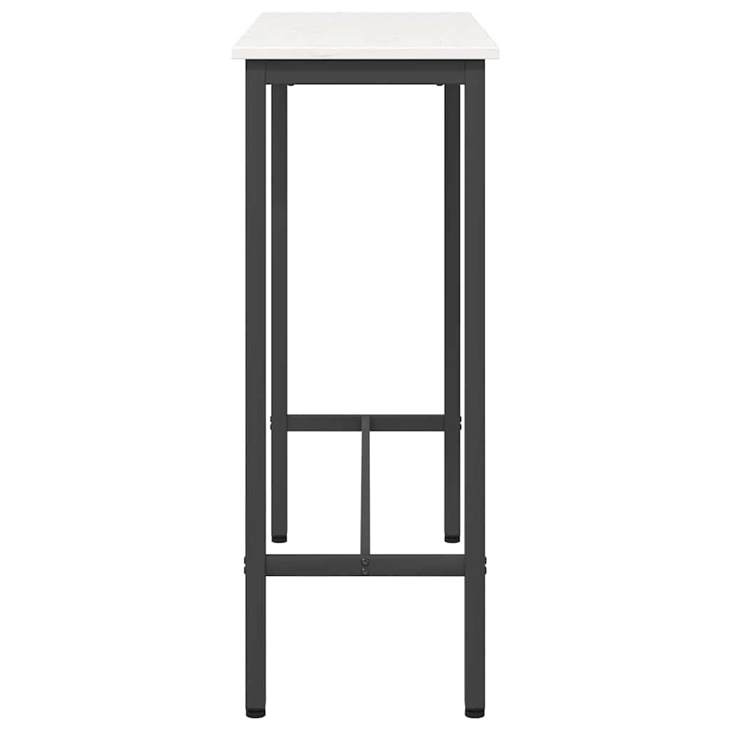 Tisch Weiß 100 x 40 x 101 cm Ingenieure Holz und Stahl