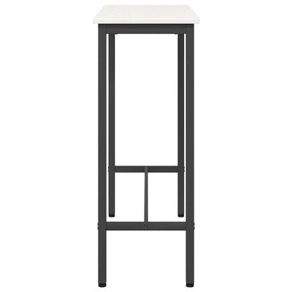 Tisch Weiß 100 x 40 x 101 cm Ingenieure Holz und Stahl