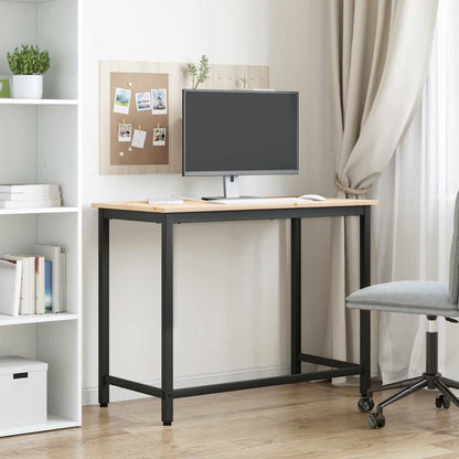 vidaXL Tisch Natur 100 x 50 x 77 cm Ingenieure Holz und Stahl