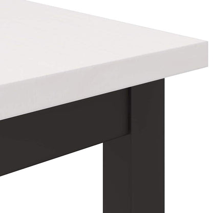 vidaXL Tisch Weiß 100 x 50 x 77 cm Ingenieure Holz und Stahl