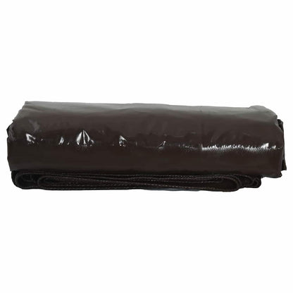 Plane 650g / m² Braun 2 x 3 m Canvas mit PVC-Beschichtung