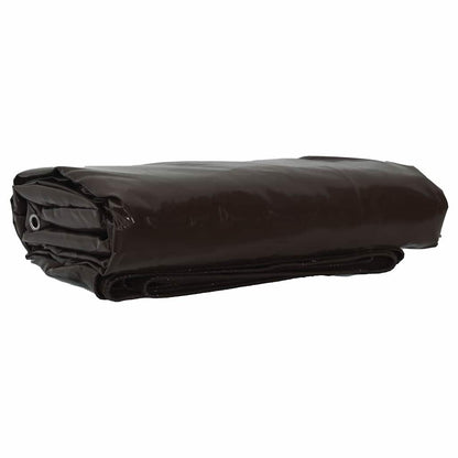 Plane 650g / m² Braun 2,5 x 4,5 m Canvas mit PVC-Beschichtung