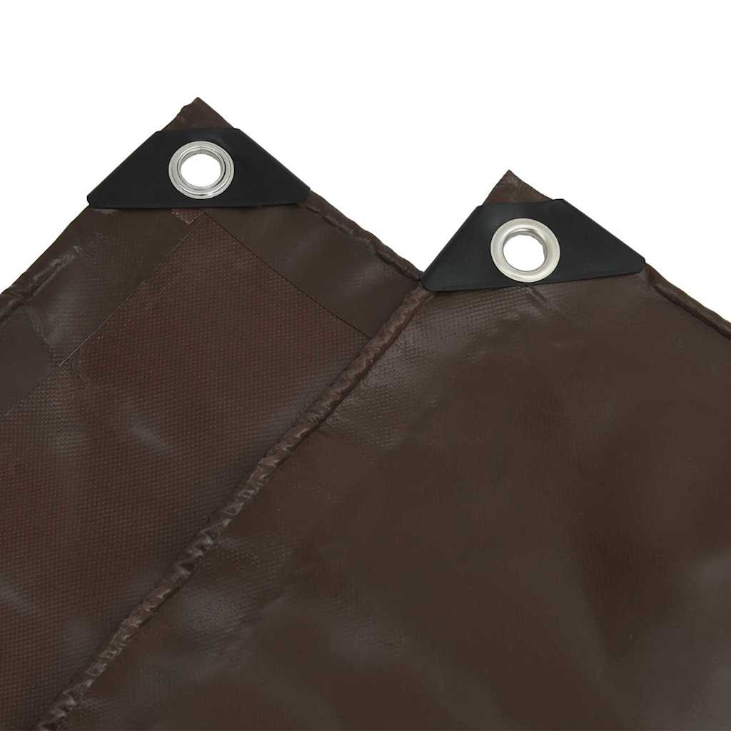 Plane 650g / m² Braun 5 x 5 m Canvas mit PVC-Beschichtung