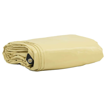 Plane 650g / m² Beige 2,5 x 4,5 m Canvas mit PVC-Beschichtung