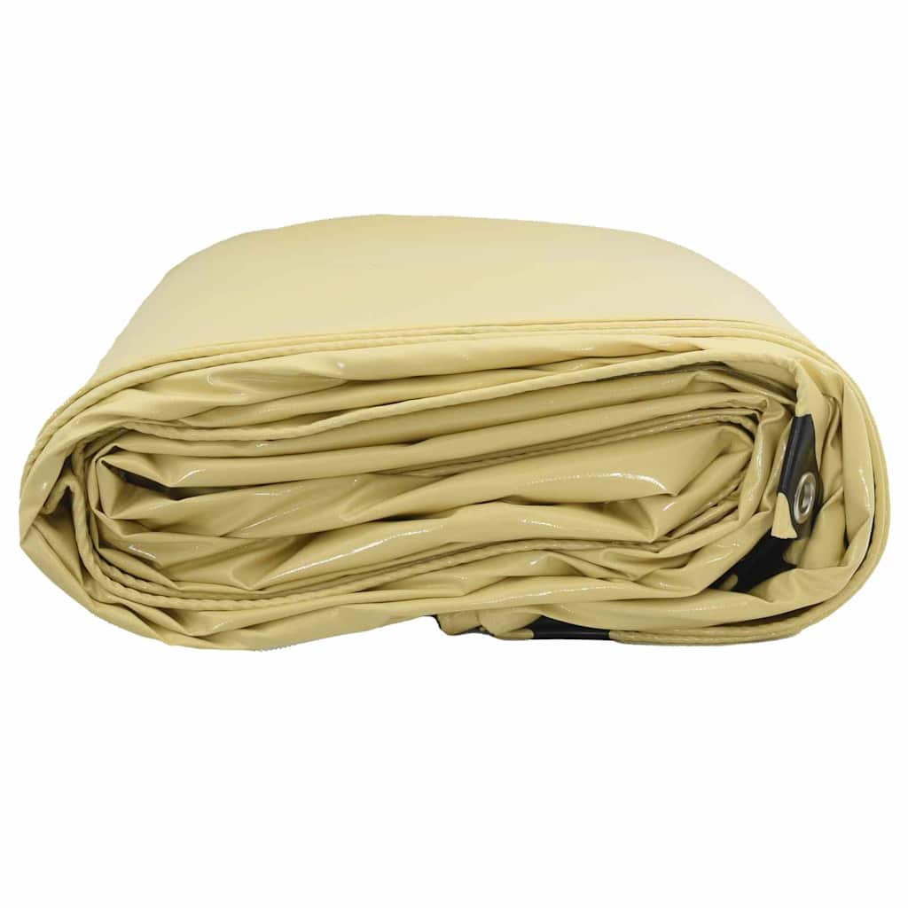 Plane 650g / m² Beige 2,5 x 4,5 m Canvas mit PVC-Beschichtung
