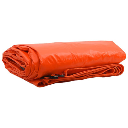 Plane 650g / m² Orange 3 x 4 m Canvas mit PVC-Beschichtung