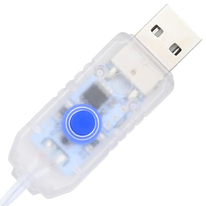 Künstlicher Weihnachtsbaum mit 50 LEDs Weiß 120 cm PVC