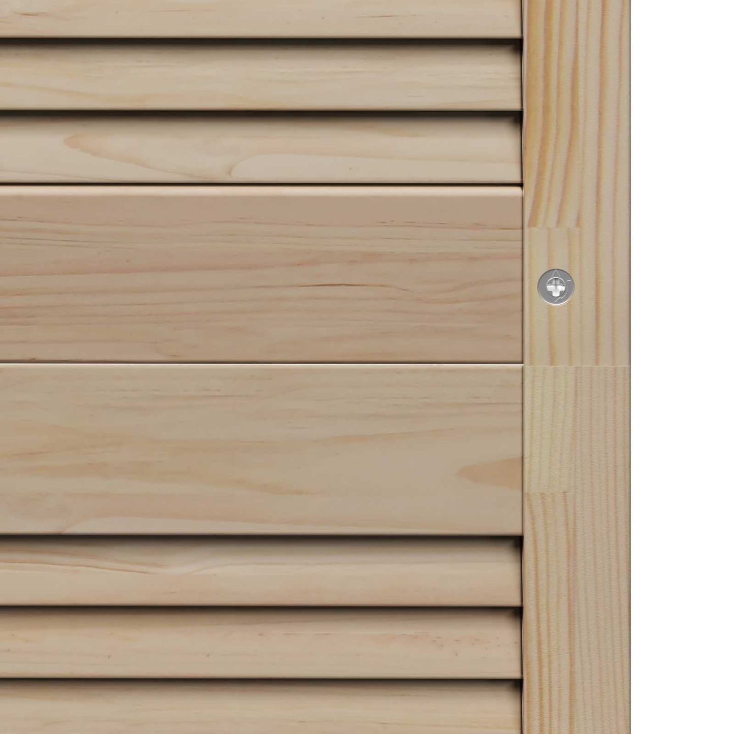 vidaXL Schranktür 4 pcs Natur 140.5 x 2 x 59.5 cm Massives Kiefernholz