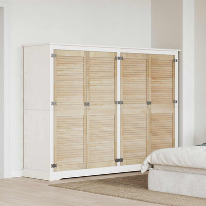 vidaXL Schranktür 4 pcs Natur 140.5 x 2 x 59.5 cm Massives Kiefernholz