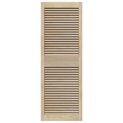 vidaXL Schranktür 4 pcs Natur 140.5 x 2 x 59.5 cm Massives Kiefernholz