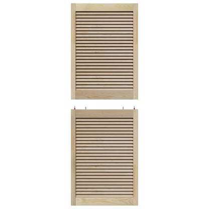 vidaXL Schranktür 4 pcs Natur 170 x 2,1 x 59,5 cm Massives Kiefernholz