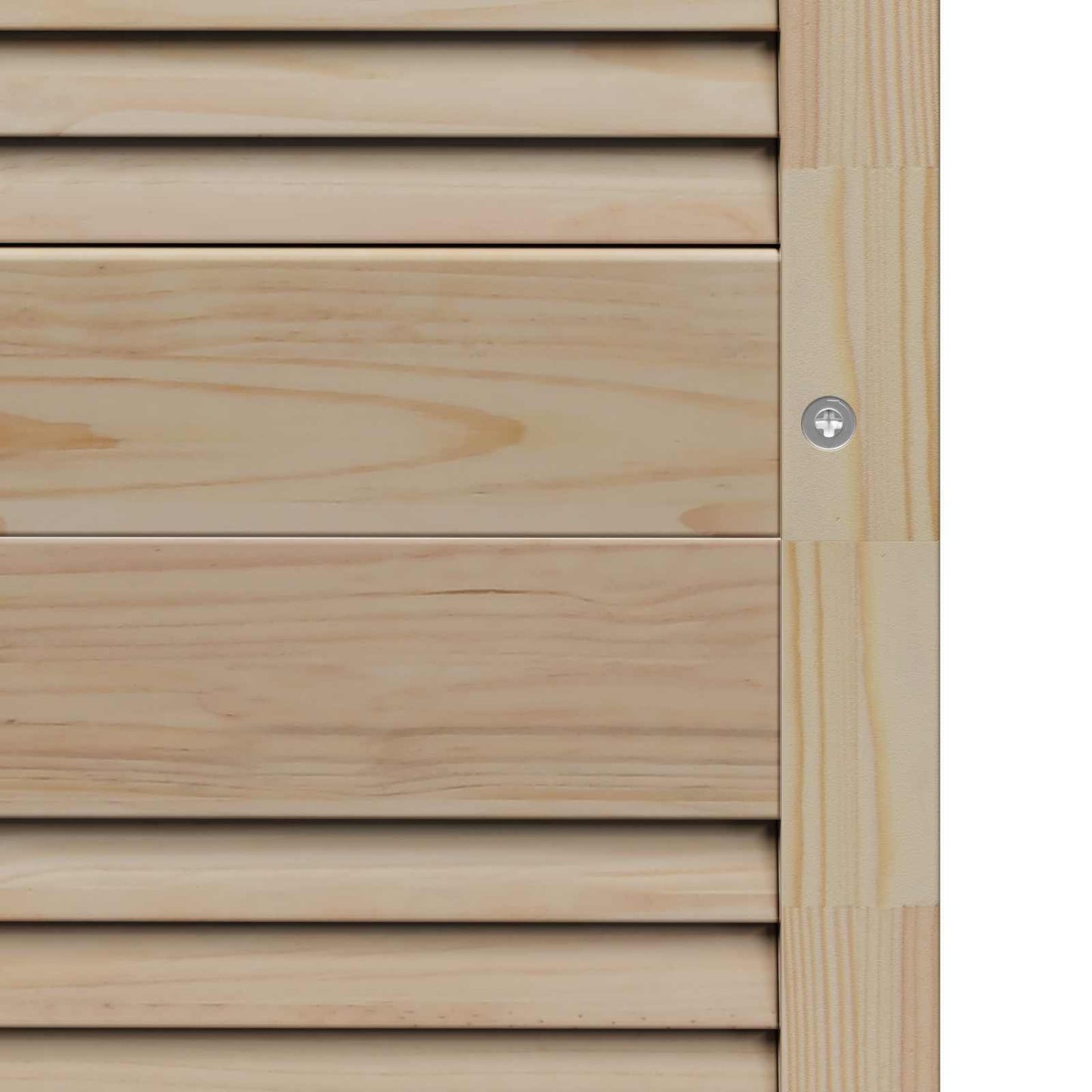 vidaXL Schranktür 4 pcs Natur 170 x 2,1 x 59,5 cm Massives Kiefernholz