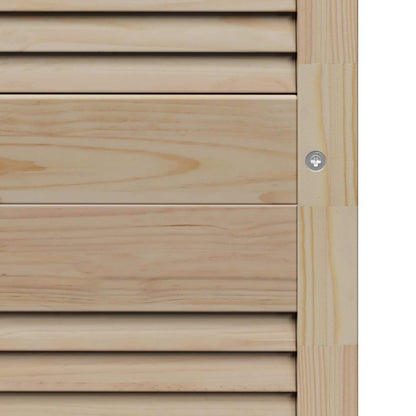 vidaXL Schranktür 4 pcs Natur 170 x 2,1 x 59,5 cm Massives Kiefernholz