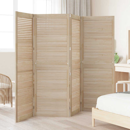 vidaXL Schranktür 4 pcs Natur 170 x 2,1 x 59,5 cm Massives Kiefernholz