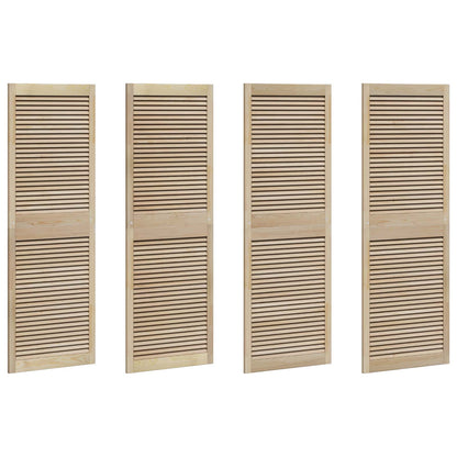 vidaXL Schranktür 4 pcs Natur 170 x 2,1 x 59,5 cm Massives Kiefernholz