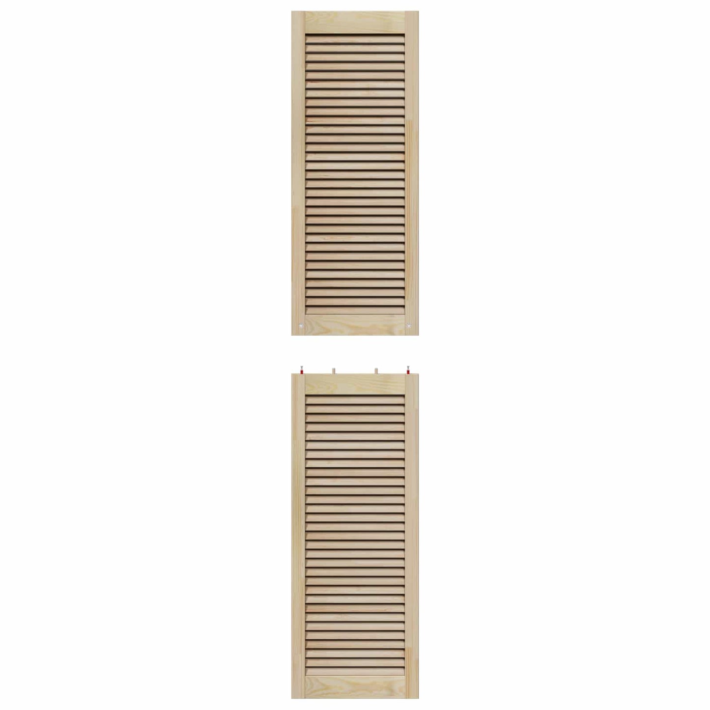 vidaXL Schranktür 4 pcs Natur 201 x 2,1 x 39,5 cm Massives Kiefernholz