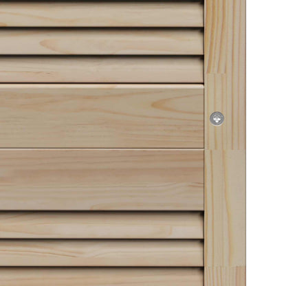 vidaXL Schranktür 4 pcs Natur 201 x 2,1 x 39,5 cm Massives Kiefernholz