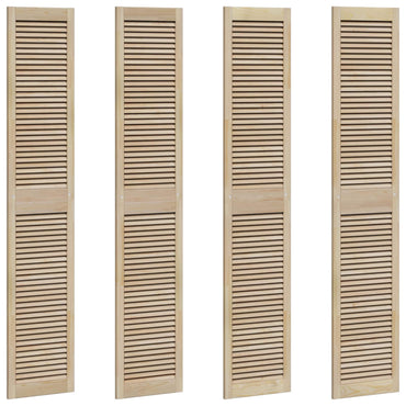 vidaXL Schranktür 4 pcs Natur 201 x 2,1 x 39,5 cm Massives Kiefernholz