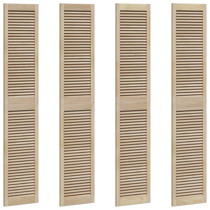 vidaXL Schranktür 4 pcs Natur 201 x 2,1 x 39,5 cm Massives Kiefernholz