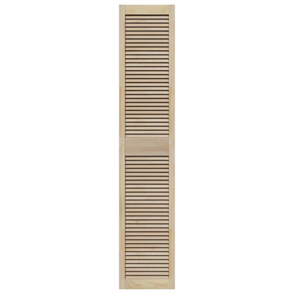 vidaXL Schranktür 4 pcs Natur 201 x 2,1 x 39,5 cm Massives Kiefernholz