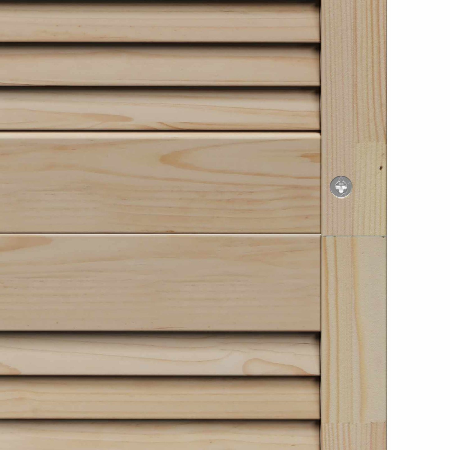 vidaXL Schranktür 4 pcs Natur 201 x 2,1 x 49,5 cm Massives Kiefernholz