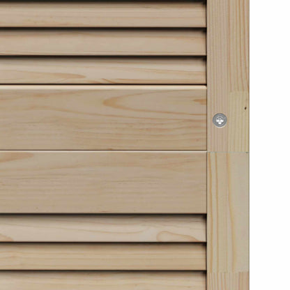 vidaXL Schranktür 4 pcs Natur 201 x 2,1 x 49,5 cm Massives Kiefernholz