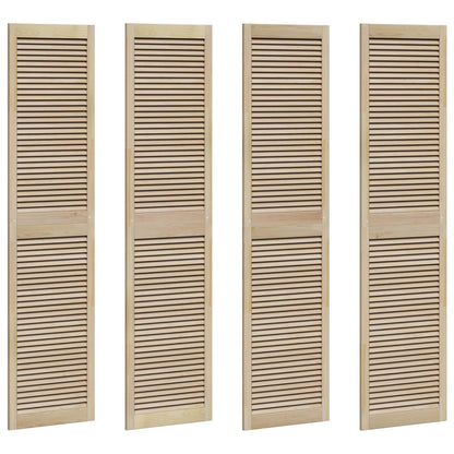 vidaXL Schranktür 4 pcs Natur 201 x 2,1 x 49,5 cm Massives Kiefernholz