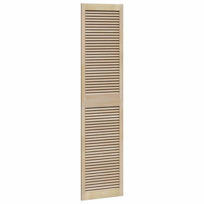 vidaXL Schranktür 4 pcs Natur 201 x 2,1 x 49,5 cm Massives Kiefernholz
