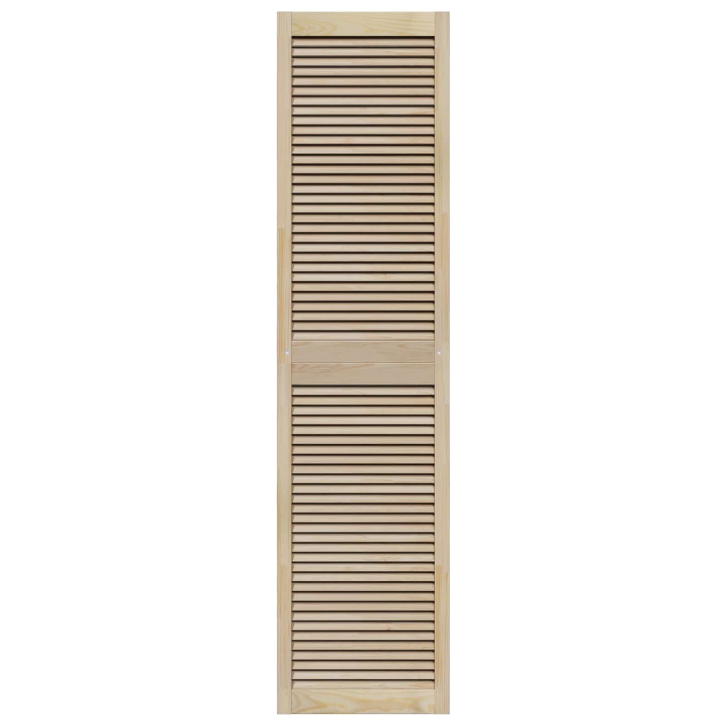 vidaXL Schranktür 4 pcs Natur 201 x 2,1 x 49,5 cm Massives Kiefernholz