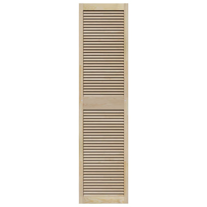 vidaXL Schranktür 4 pcs Natur 201 x 2,1 x 49,5 cm Massives Kiefernholz