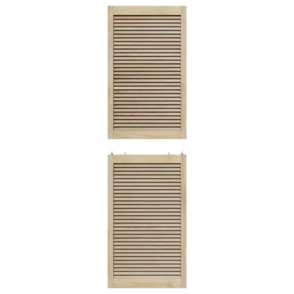 vidaXL Schranktür 4 pcs Natur 201 x 2,1 x 59,5 cm Massives Kiefernholz