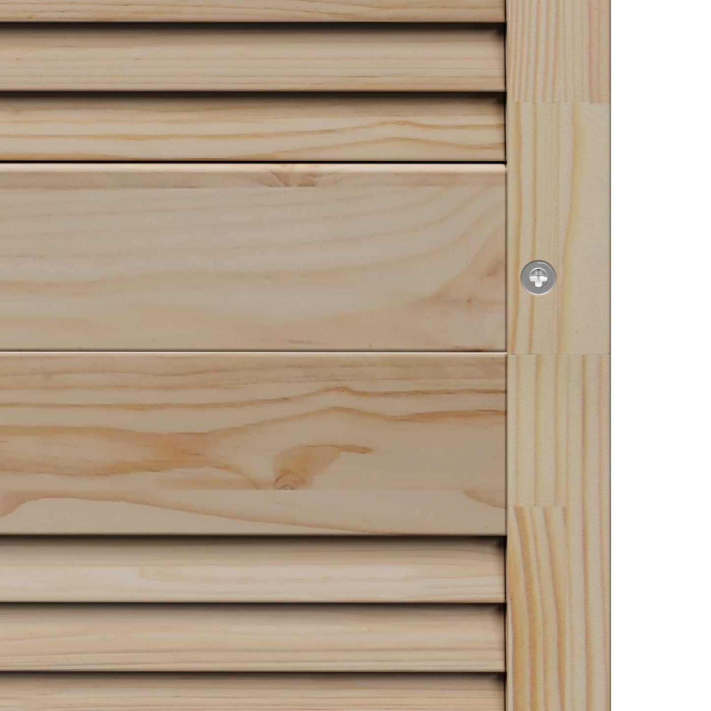 vidaXL Schranktür 4 pcs Natur 201 x 2,1 x 59,5 cm Massives Kiefernholz