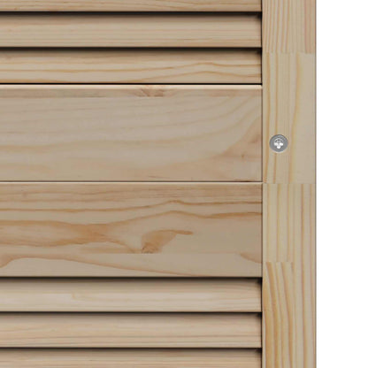 vidaXL Schranktür 4 pcs Natur 201 x 2,1 x 59,5 cm Massives Kiefernholz