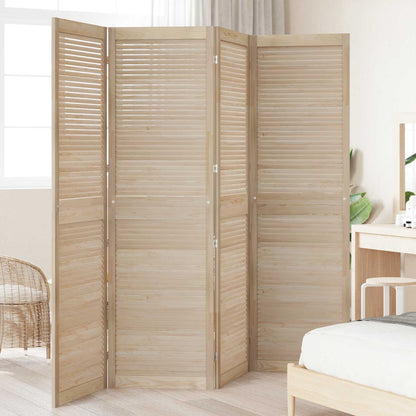 vidaXL Schranktür 4 pcs Natur 201 x 2,1 x 59,5 cm Massives Kiefernholz