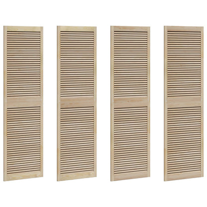 vidaXL Schranktür 4 pcs Natur 201 x 2,1 x 59,5 cm Massives Kiefernholz