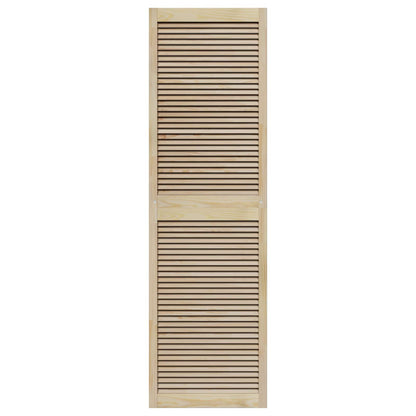 vidaXL Schranktür 4 pcs Natur 201 x 2,1 x 59,5 cm Massives Kiefernholz