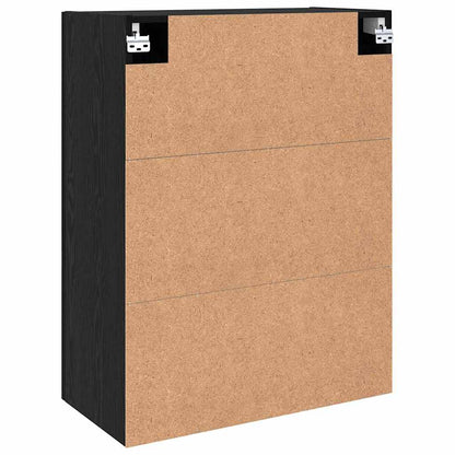 Wandschrank 2 pcs Schwarz Eichen-Optik 69,5 x 34 x 90 cm