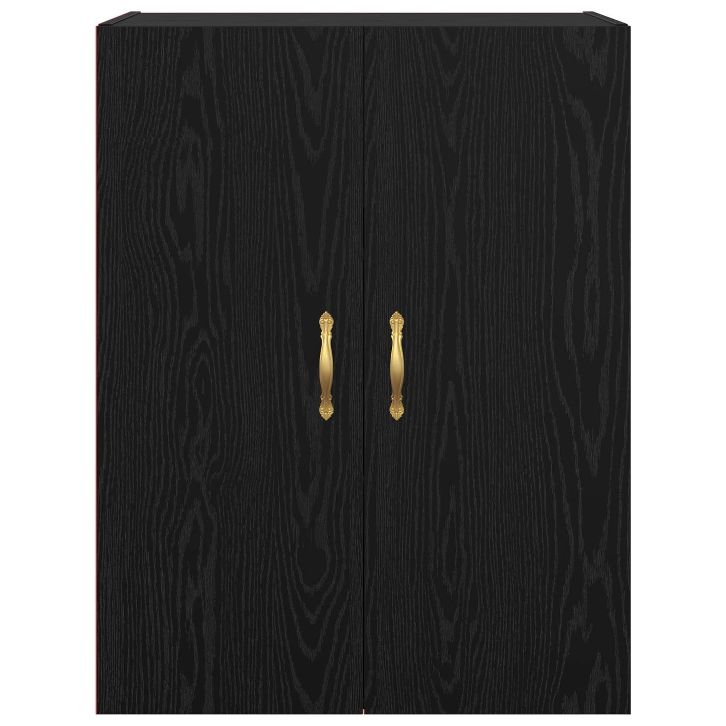 vidaXL Wandschrank 2 pcs Schwarz Eichen-Optik 69,5 x 34 x 90 cm