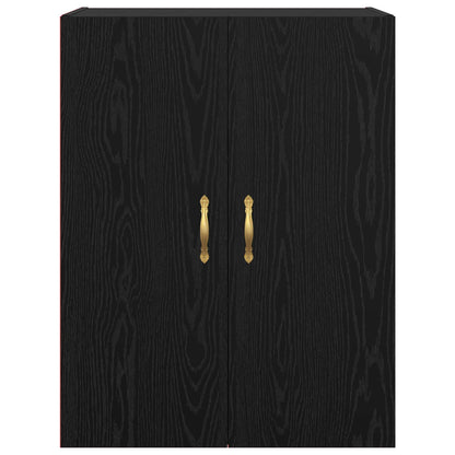 vidaXL Wandschrank 2 pcs Schwarz Eichen-Optik 69,5 x 34 x 90 cm